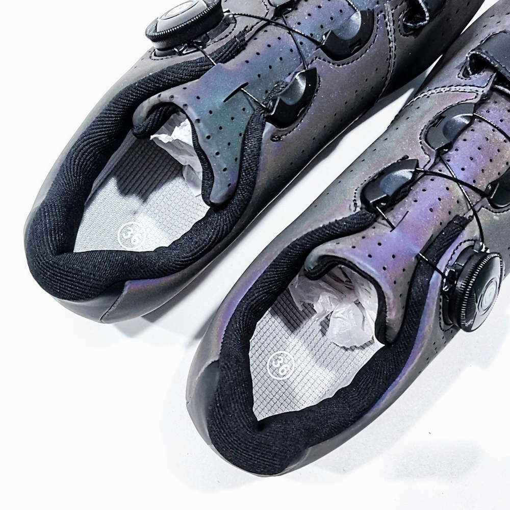 BETOOSEN Cycling Shoes Iridescent Purple SPEED Road Spin Size EU 36 Wmn 5 US - Picture 8 of 11